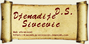 Đenadije Sivčević vizit kartica